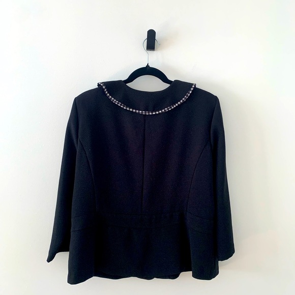 Danny & Nicole Black Ruffled Blazer Size 16 (US XL) - Picture 2 of 6